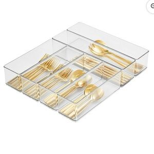 New! The Home Edit 6 piece kitchen drawer organizer silverware storage